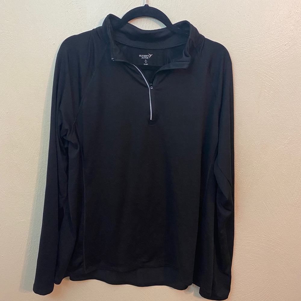 Black Old Navy Go Dry 1/4 Zip Athletic Top Size XL